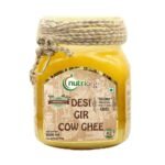 nutriorg A2 Gir Cow Ghee | Vedic Bilona Method | 100% Pure A2 Ghee From Grass-Fed Gir Cows | Rich In Vitamins A, D, E & K | Hand-Churned, Nutrient-Rich, Non-Gmo, Lab Certified | (1Ltr) - Fast Shipping to USA & Canada