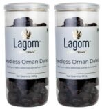 Lagom Gourmet Seedless Omani Dates 1 kg | All Natural | No Preservatives | No Added Sugar | Gluten Free | Vegan | Plant Based | Non GMO | Dates Dry Fruits | Khajur | Khajoor | Khejur - Fast Shipping to USA & Canada