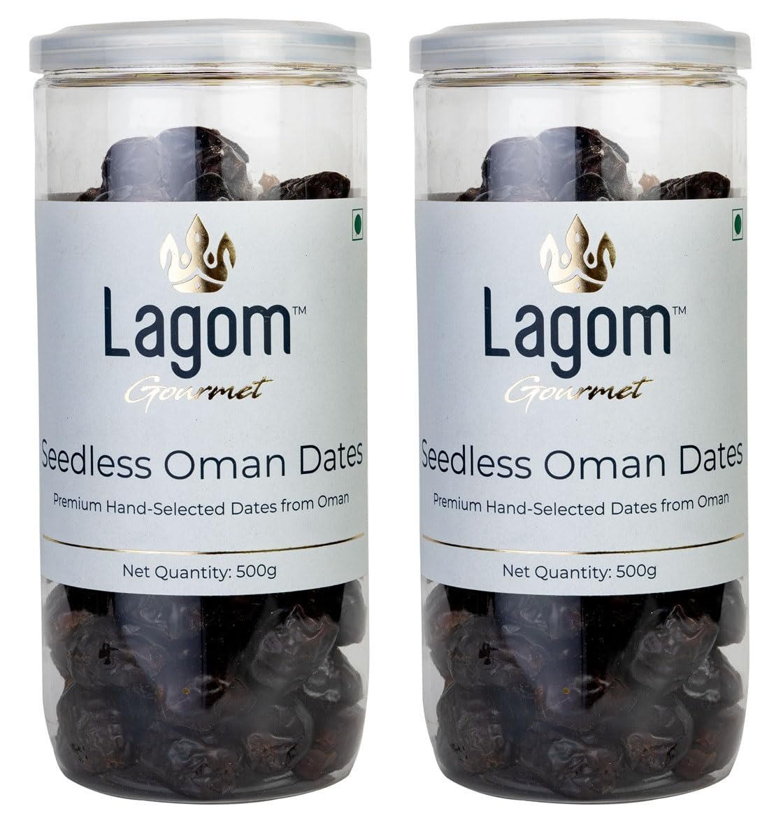 Version 1.0.0 Lagom Gourmet Seedless Omani Dates 1 kg | All Natural | No Preservatives | No Added Sugar | Gluten Free | Vegan | Plant Based | Non GMO | Dates Dry Fruits | Khajur | Khajoor | Khejur - Fast Shipping to USA & Canada - Image 1