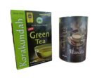 KORAKUNDAH Organic Green Tea 250 g | CHAMRAJ Masala Leaf Tea 100 g | Pack of 2 | Total 350g | India's Finest Chamraj Nilgiri Tea - Fast Shipping to USA & Canada
