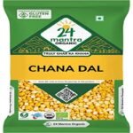 24 Mantra Organic Unpolished Bengalgram/Kandi pappu/Chana Dal - 500gms | Pack of 1 | 100% Organic | Chemical Free & Pesticides Free | Unadulterated - Fast Shipping to USA & Canada