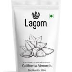 Lagom California Almonds 200g | All Natural | No Preservatives | No Additives | Gluten Free | Vegan | Plant Based | Non GMO | Nuts Dry Fruits | Badam - Fast Shipping to USA & Canada