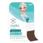Wellbeing Nutrition Frozen Elsa Melts | Vitamin B12, D3 & K2 for Kids (6+) | Supports Bone & Muscle Health, Cognitive Development & Energy, Heart Health | Exotic Mango Flavor (30 Oral Strips) - Fast Shipping to USA & Canada