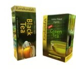 KORAKUNDAH Organic Black Tea 25 Dip Bags | KORAKUNDAH Organic Green Tea 25 Dip Bags | Pack of 2 | Total 50 Dip Bags | India's Finest Chamraj Nilgiri Tea - Fast Shipping to USA & Canada
