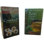 KORAKUNDAH Decaf Green Tea Dip Tea 25 g | KORAKUNDAH Tulsi Green Tea 25 Dip Bags | Pack of 2 | Total 50 g | India's Finest Chamraj Nilgiri Tea - Fast Shipping to USA & Canada