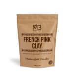 MB Herbals French Pink Clay Powder 100G | For Face Packs, Face Scrubs & Soap Making | Absorbs Excess oil from the skin - Fast Shipping to USA & Canada