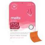 Wellbeing Nutrition melts PMS Relief | For Cramp Relief & Reduction in Period Symptoms like Bloating, Abdominal Discomfort, and Mood Swings (30 Oral Strips)