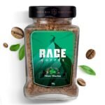 Rage Coffee Instant Coffee Mint Mocha Glass Jar 100% Arabica Beans infused with Plant based Vitamins| Hot & Cold Coffee | Strong Aroma with Rich Taste - 50g - Fast Shipping to USA & Canada
