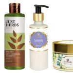 Just Herbs Hair Care & Hair Growth Combo With Conditoner For Normal Hair, Shampoo & Hair Mask, 3 count (Neem and Alma) - Fast Shipping to USA & Canada