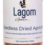 Lagom Gourmet Seedless Dried Apricots 500g | Sun Dried | No Added Sugar | Gluten Free | Vegan | Plant Based | Non GMO | Turkish Apricots Dry Fruits | Dry Apricots | Dried Apricots