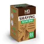 MB Herbals Shaving Alum 2 Bars Of 100 grams Each | Phitkari Alum Block Fitkari | Alum Stone After Shave, Bar - Fast Shipping to USA & Canada