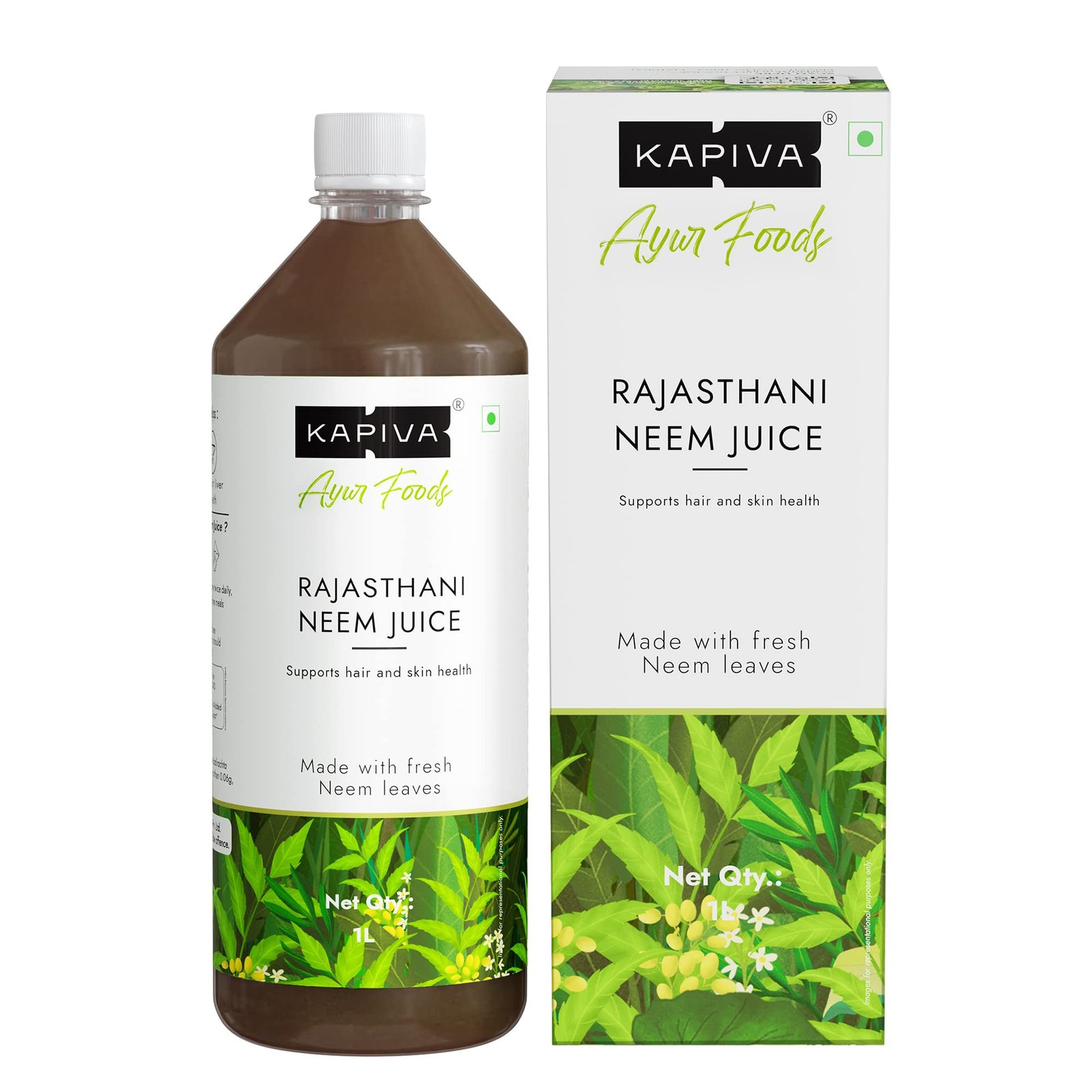 Version 1.0.0 Kapiva Neem Juice | Made with Rajasthani Neem | Helps Boost Immunity and Fight Infections (1L) - Fast Shipping to USA & Canada - Image 1