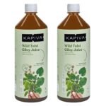 Kapiva Wild Tulsi Giloy Juice (2L) | Fresh Tulsi and Neem-grown Giloy to Support Immune Health - Super Saver Pack of 2 - Fast Shipping to USA & Canada