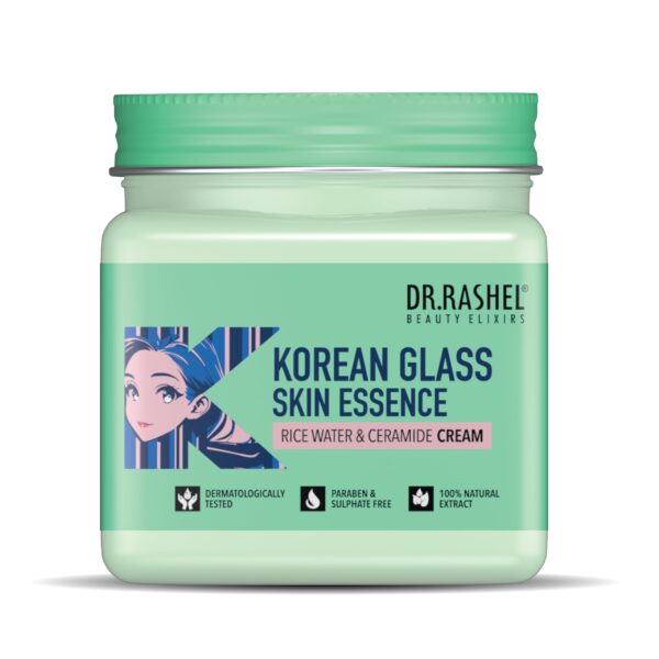 DR.RASHEL Korean Glass Skin Essence Cream - Hydrating & Brightening Facial Cream for Soft & Glowing Skin || Lightweight, Nourishing Formula with Hyaluronic Acid, Niacinamide & Antioxidants for Youthful, Clear Complexion - Fast Shipping to USA & Canada