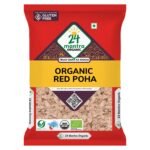 24 Mantra Organic Red Poha/Flattened Red Rice/Erra Atukula - 500gms | Organic | Chemical Free & | Pesticides Free | Easily Digestible - Fast Shipping to USA & Canada