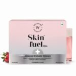 Wellbeing Nutrition Skin Fuel Pro+ | Glutathione, Vit C & E, Vollagen? & PhytoCellTec? | Reduces Pigmentation & Dark Spots | Skin Whitening | Anti-aging | Strawberry Flavour, 28 Servings