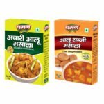 Chaman Masala Combo Pack Of 2 (Aloo Achari Masala 100g & Aloo Sabzi Masala Mix 100g) | Indian Spice Blend for Potato Curry Ready-to-Cook | Tangy Pickle-Flavored Spice Mix - Fast Shipping to USA & Canada
