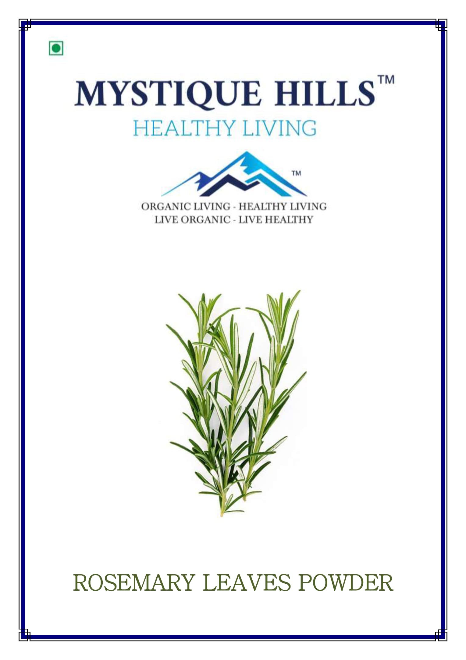 Version 1.0.0 Mystique Hills Rosemary Leaf Powder (100 g) - Image 1