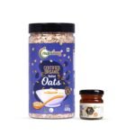 Nutriorg Organic Rolled Oats & Certified Organic Honey 50g (Combo of 2) | For Weight Loss | Fiber Rich Oats - Fast Shipping to USA & Canada