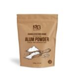 MB Herbals Granulated Food Grade Potassium Alum Powder, Food Preservative, 100g - Fast Shipping to USA & Canada