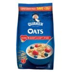 Quaker Oats 1.5kg, Rolled Oats Natural Wholegrain, Nutritious Breakfast Cereals, Dalia Porridge, Easy to Cook - Fast Shipping to USA & Canada