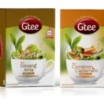 GTEE Green Tea Bags - Ginseng & Green Tea Bags - Cinnamon & Cardamom, 25 Tea bags (Pack of 2) - Fast Shipping to USA & Canada
