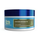 Blue Nectar Green Tea Hair Mask for Dry & Frizzy Hair | Plant Based Biotin Deep Conditioning Hair Mask for Damaged & Curly Hair, All Hair types (13 Herbs, 200 g) - Fast Shipping to USA & Canada