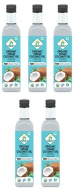 24 Mantra Organic Virgin Coconut Oil, 500ml (Pack of 5) - Fast Shipping to USA & Canada