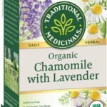 Traditional Medicinals Herbal Tea Organic Chamomile with Lavender -- 16 Tea Bags - Fast Shipping to USA & Canada