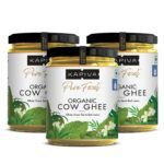 Kapiva 100% Organic Ghee - Good Fats for Healthy Heart, Keto Diet Friendly, 500 ML - Super Save Pack of 3 - Fast Shipping to USA & Canada
