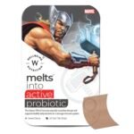 Wellbeing Nutrition Marvel Thor Melts | Active Probiotics & Prebiotics for Kids (6+) to Improve Digestion, Immunity & Gut Health | Kids Health Supplement | Sweet Cherry Flavor (30 Oral Strips) - Fast Shipping to USA & Canada
