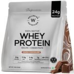 Wellbeing Nutrition Whey Protein Isolate + Concentrate (Swiss Chocolate) | 24g Protein, 11.5g EAA, 1g Glutamine | Clinically Proven 2x Muscle Protein Synthesis| 4B CFU Probiotics & Digestive Enzymes | 1kg