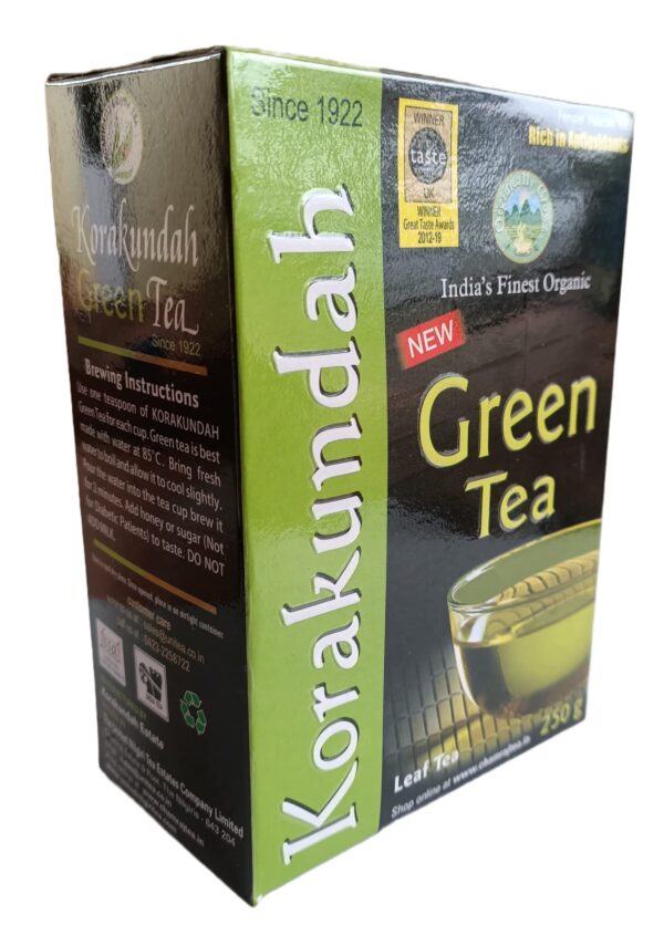 KORAKUNDAH Organic Green Tea 250 g | Pack of 1 | Total 250 g | India's Finest Organic Tea | Rich in Antioxidants | Chamraj Nilgiri Tea - Fast Shipping to USA & Canada