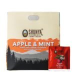 Shunya India Apple, Mint, and Timur Tea (20 Tea Bags, 3 Gm Each) - Herbal Infusion Tea Tisane Natural Antioxidant, Support Immunity, Caffeine Free - Fast Shipping to USA & Canada