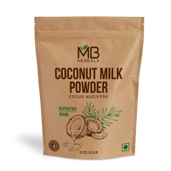 MB Herbals Coconut Milk Powder 250g ? Plant-based, dairy-free, and preservative-free, A protein-rich addition to smoothies, curries, and baked goods - Fast Shipping to USA & Canada