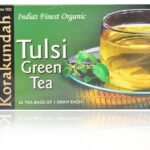 Korakundah Organic Tulsi Green Tea, 25 Bags -No Milk Tea, Detox, Soothing for Cough and Cold, Rich in Anti-Oxidant, Immunity Booster - Fast Shipping to USA & Canada