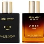 Bella Vita Luxury Ceo Man Liquid Eau De Parfum G.O.A.T Man Eau De Parfum With Bergamot Patchouli & Vetiverpremium Long Lasting Spicy & Woody Fragrance For Men 100 Ml,Brown - Fast Shipping to USA & Canada