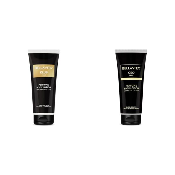 Bella Vita Luxury KLUB Man Body Lotion for Nourishing Hydrating Soft Supple Healthy Skin with Argan Oil and Shea Butter 200 ml Intense CEO Man Body Perfume Lotion - Fast Shipping to USA & Canada