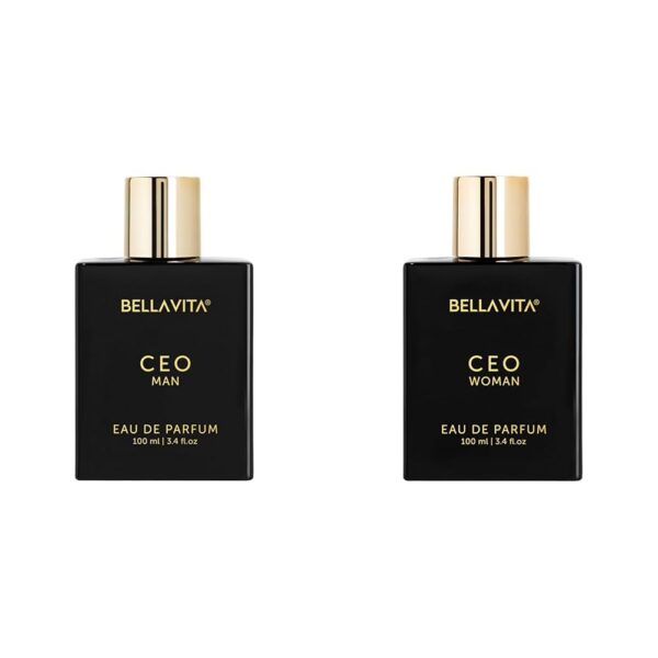 Bella Vita Luxury Ceo Man Liquid Eau De Parfum Ceo Woman Eau De Parfum With Bergamot Tonka & Vanillapremiumlong Lasting Woody & Fruity Fragrance Scent For Women 100 Ml,Black - Fast Shipping to USA & Canada