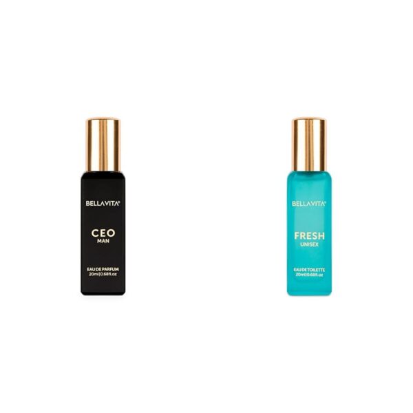 Bella Vita Luxury CEO MAN Eau De Parfum FRESH Unisex Eau De Toilette Perfume with Bergamot LavenderYlang YlangPremium Long Lasting Fresh Fragrance for Men & Women 20ML - Fast Shipping to USA & Canada