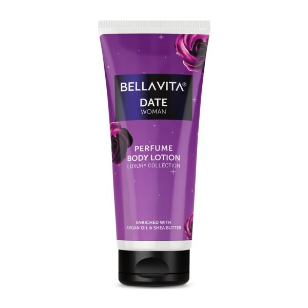 Bella Vita Luxury Date Woman Body Perfume Lotion for Nourishing, Hydrating, Soft, Supple,Healthy Skin with Argan Oil and Shea Butter 200 ml - Fast Shipping to USA & Canada