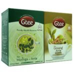 GTEE Green Tea Bags - Ginseng & Moringa Tea Bags, 25 Tea bags (Pack of 2) - Fast Shipping to USA & Canada - Image 3