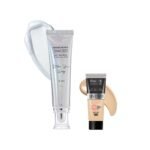 FACESCANADA Celeb Glow Kit | Silver Strobe Cream (30Ml) + Absolute Ivory All Day Hydra Matte Mini Medium Coverage Foundation (15Ml) | Makeup Kit For Women (Combo Pack Of 2) - Fast Shipping to USA & Canada