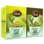 GTEE Green Tea Bags - Lemon & Ginger & Green Tea Bags - Ginseng, 25 Tea bags (Pack of 2) - Fast Shipping to USA & Canada - Image 3