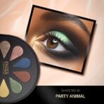 FACESCANADA 6 in 1 Eyeshadow Palette - Party Animal 04, 6g | Olive Butter & Macadamia Oil | Vibrant Colors | Highly Pigmented | Easily Blendable | Silky Satin Texture | No Crease | Cruelty-Free - Fast Shipping to USA & Canada - Image 4