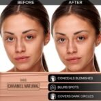 FACESCANADA Rose Glow Kit Medium Coverage Rose Gold Strobe Cream (30Ml) + Caramel Natural All Day Hydra Matte Mini Foundation (15Ml) Makeup Kit For Women (Combo Pack Of 2) - Fast Shipping to USA & Canada - Image 6