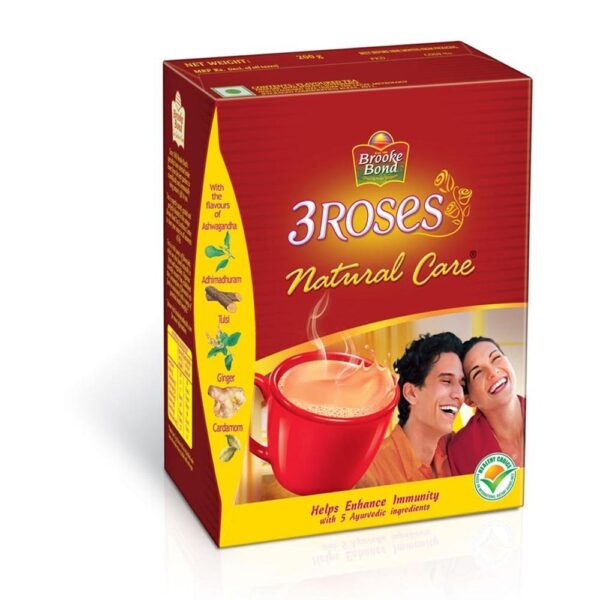 Brooke Bond, 3 Roses Dust Tea, Natural Care, 250g - Fast Shipping to USA & Canada