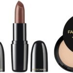 FACESCANADA Weightless Creme Finish Lipstick - Sweet Mocha, Weightless Stay Matte Finish Compact Powder Ivory, 9 G&Faces Canada Weightless Creme Finish Lipstick Imperial Plum (Plum), 4G - Fast Shipping to USA & Canada
