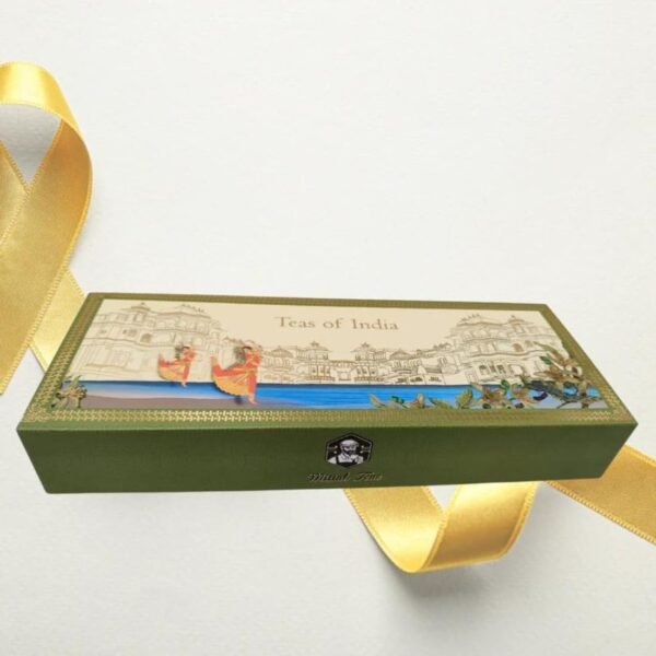 Mittal Teas Teas of India Gift Box, 3 x 20g, Masala Tea, Kahwa Green Tea, Jasmine Green Tea - Fast Shipping to USA & Canada