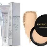 FACESCANADA Strobe Cream - Silver 30Ml And Faces Canada Weightless Stay Matte Finish Compact Powder For All Skin Type- Natural 9 Gm - Fast Shipping to USA & Canada